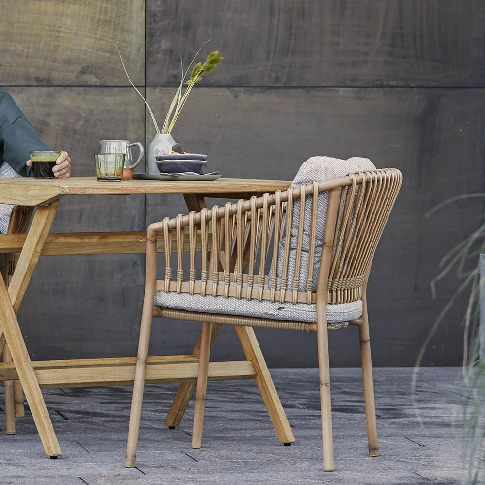 Ocean karmstol aluminium, Natural Cane-line