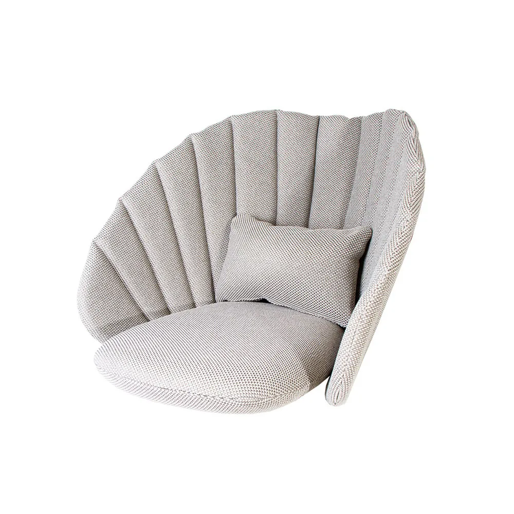 Peacock loungefåtöljdyna, Cane-Line focus light grey Cane-line