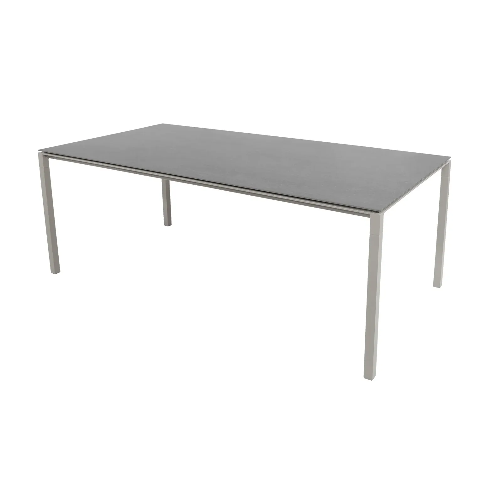 Pure bord 200x100 cm Basalt grey-taupe Cane-line