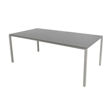 Pure bord 200x100 cm Basalt grey-taupe - Cane-line