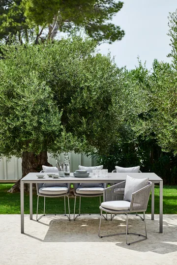 Pure bord 200x100 cm Basalt grey-taupe - Cane-line