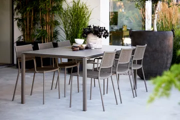 Pure bord 200x100 cm Basalt grey-taupe - Cane-line