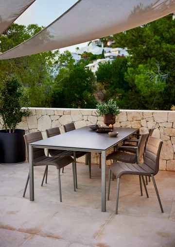 Pure bord 200x100 cm Basalt grey-taupe - Cane-line