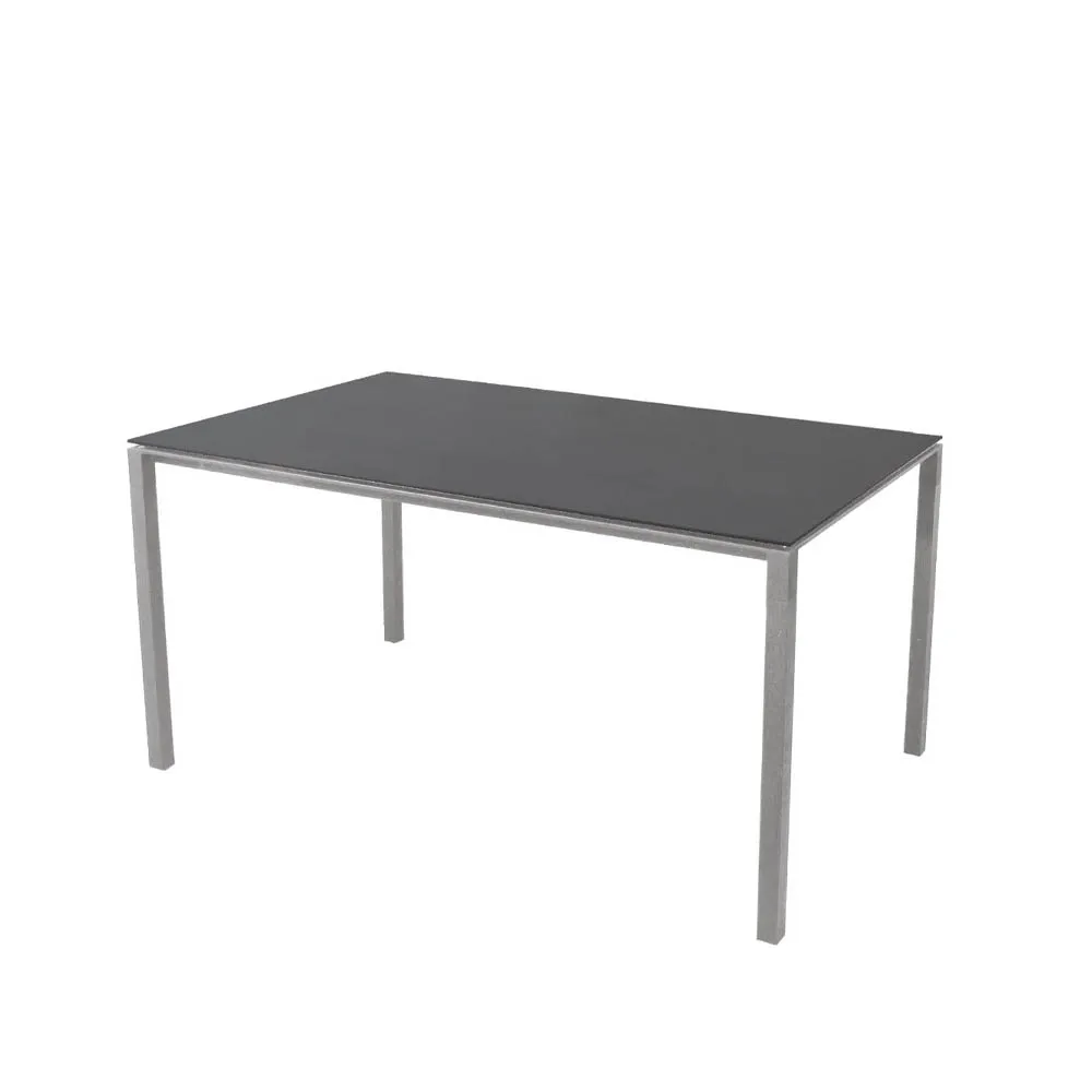 Pure matbord, Basalt grey-ljusgrå 150x90 cm Cane-line