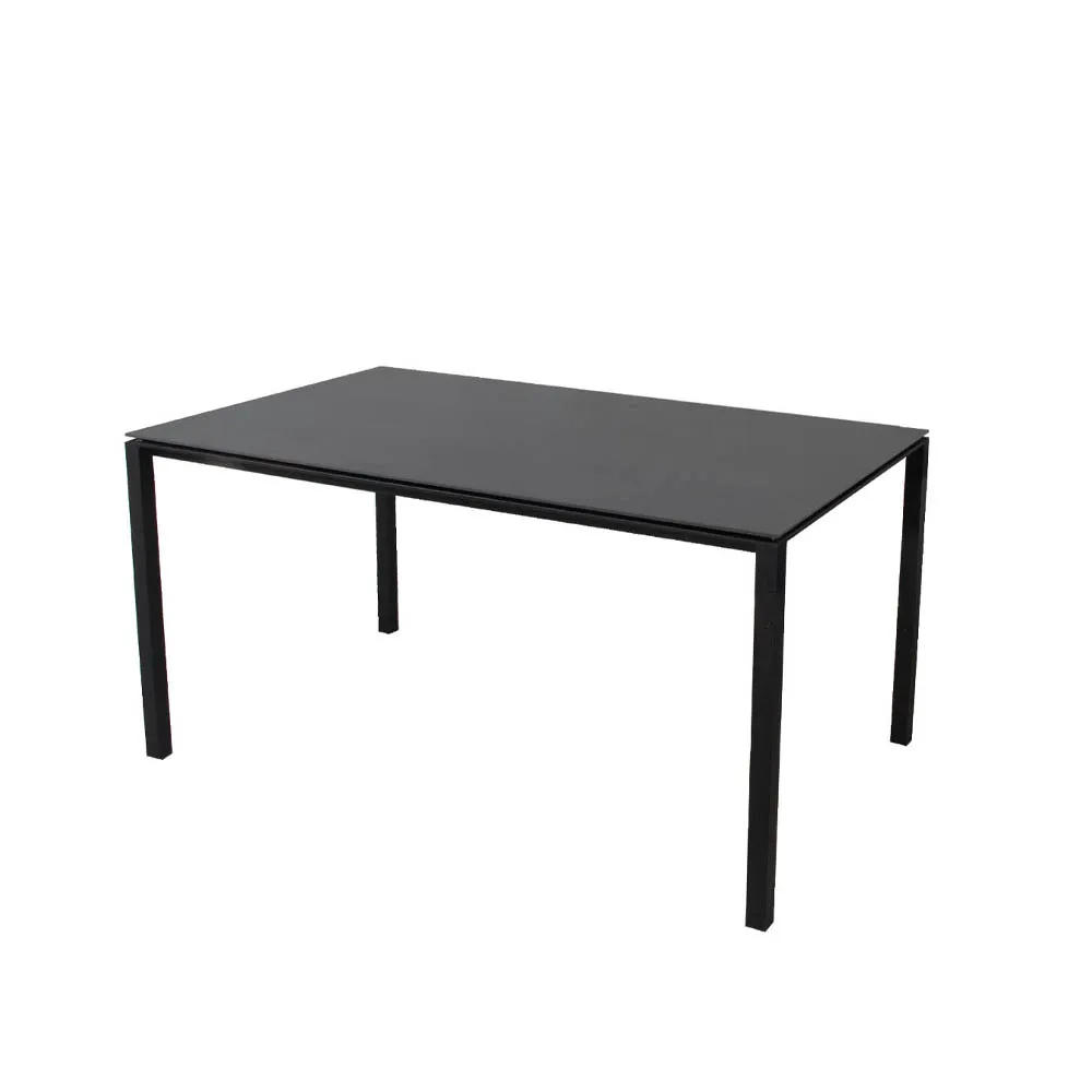 Pure matbord, Nero-lava grey 150x90 cm Cane-line