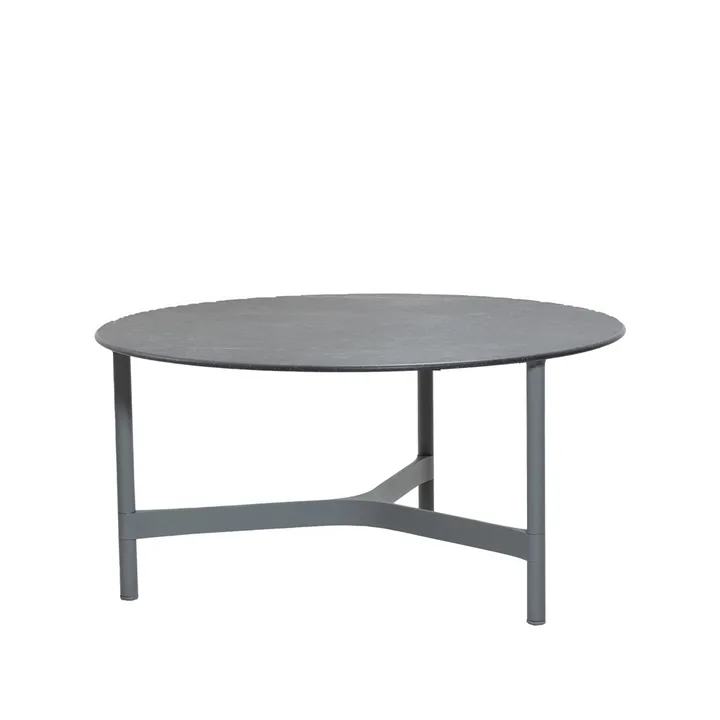 Twist soffbord large Ø90 cm - Fossil black-light grey - Cane-line