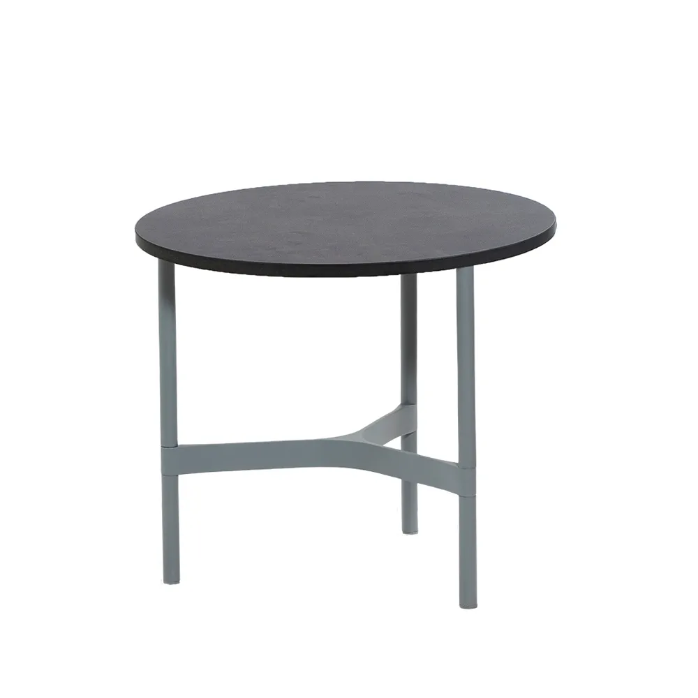 Twist soffbord small Ø45 cm, Dark grey-light grey Cane-line