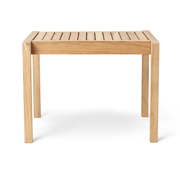 AH911 sidobord/pall 59,5x48,5 cm - Obehandlad teak - Carl Hansen & Søn