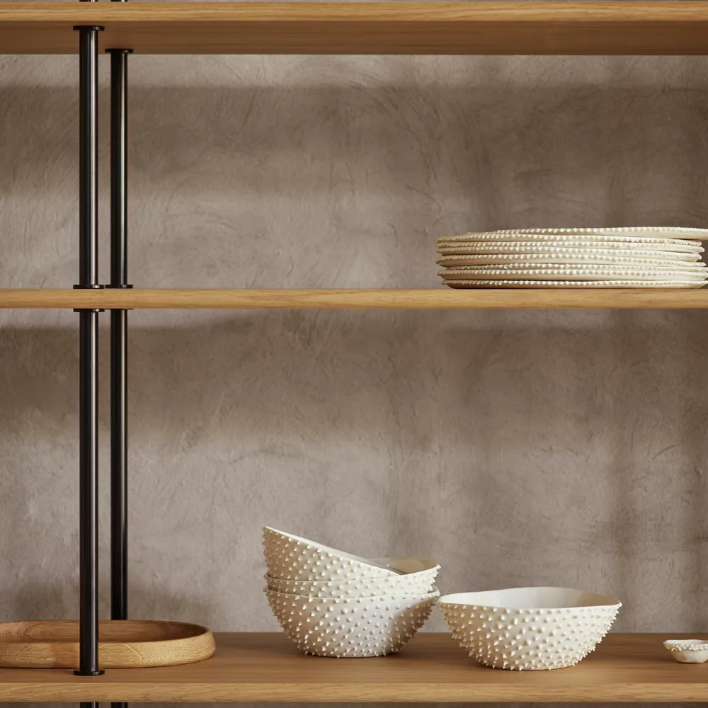 BM0253 150x129 cm hyllsystem, Oljad ek-svart Carl Hansen & Søn