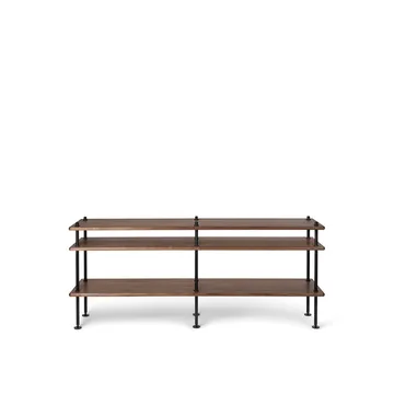 BM0253 150x60 cm hyllsystem - Oljad valnöt-svart - Carl Hansen & Søn
