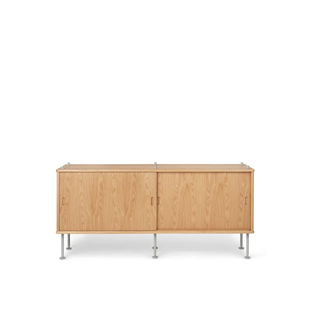 BM0253 150x69 cm hyllsystem, Oljad ek-grå Carl Hansen & Søn
