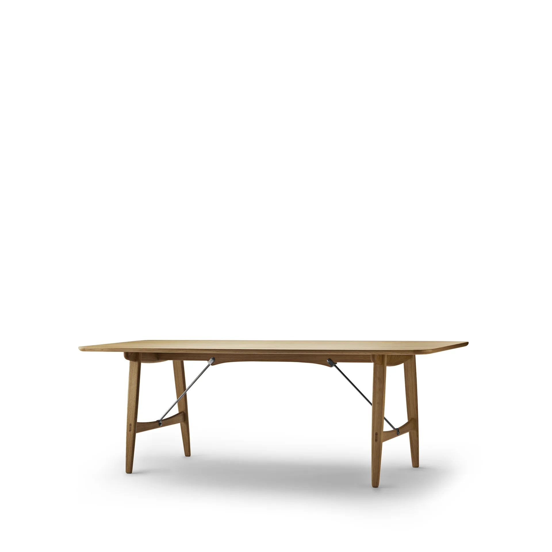 BM1160 Hunting Table matbord, Vitoljad ek-rostfritt stål Carl Hansen & Søn