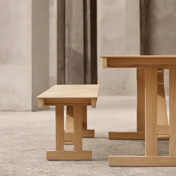 BM1871 bänk - Obehandlad teak - Carl Hansen & Søn