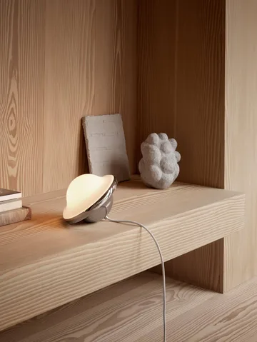 Bubi-lampan bordslampa - Chrome, 18,5x16,5 cm - Carl Hansen & Søn