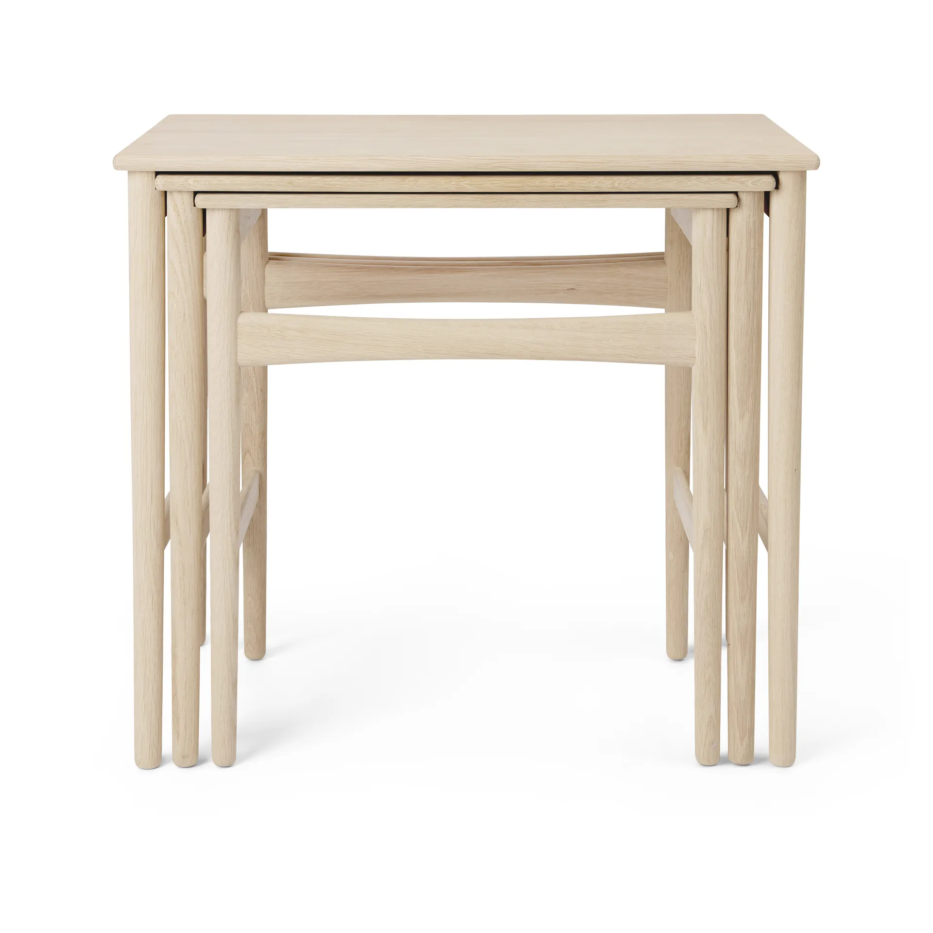 CH004 nesting tables satsbord, Såpad ek Carl Hansen & Søn