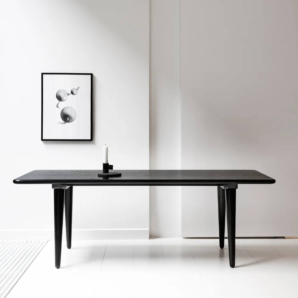 CH011 soffbord, Vitoljad ek h 44 cm Carl Hansen & Søn
