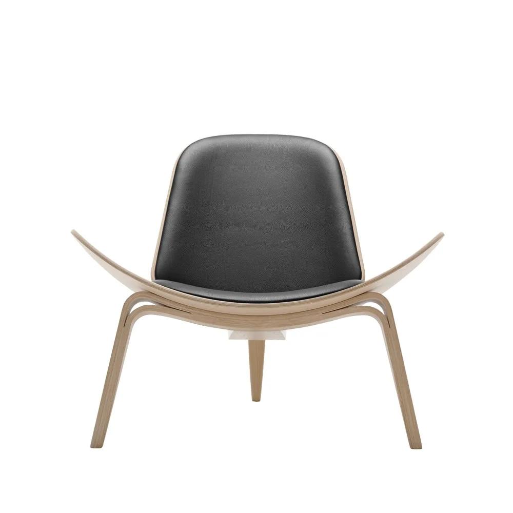 CH07 fåtölj, Thor 301 läder-vitoljad ek Carl Hansen & Søn