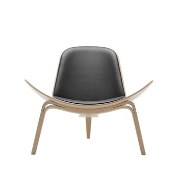 CH07 fåtölj - Thor 301 läder-vitoljad ek - Carl Hansen & Søn