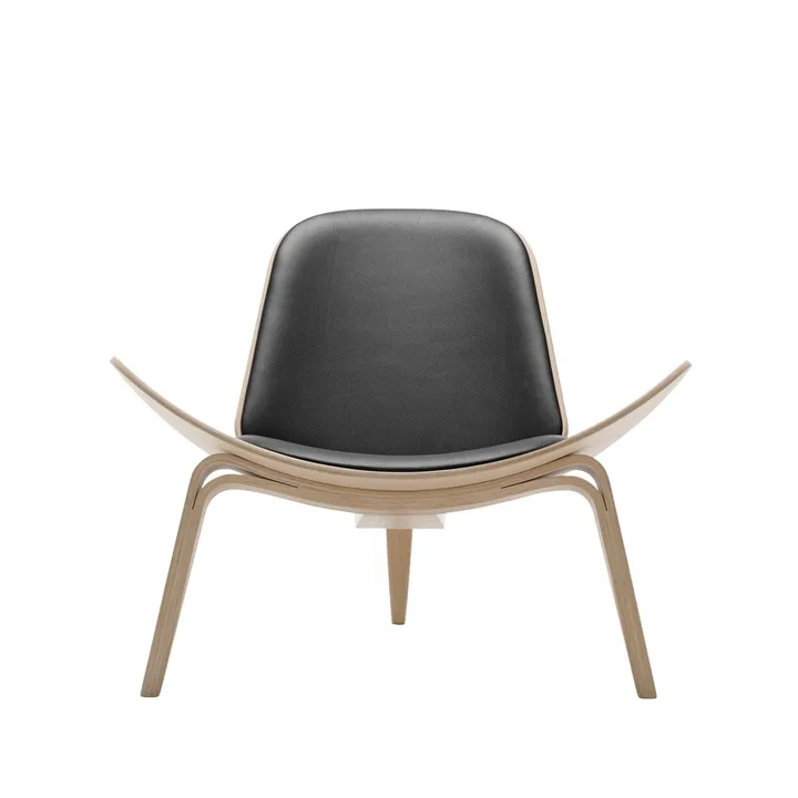 CH07 fåtölj - Thor 301 läder-vitoljad ek - Carl Hansen & Søn