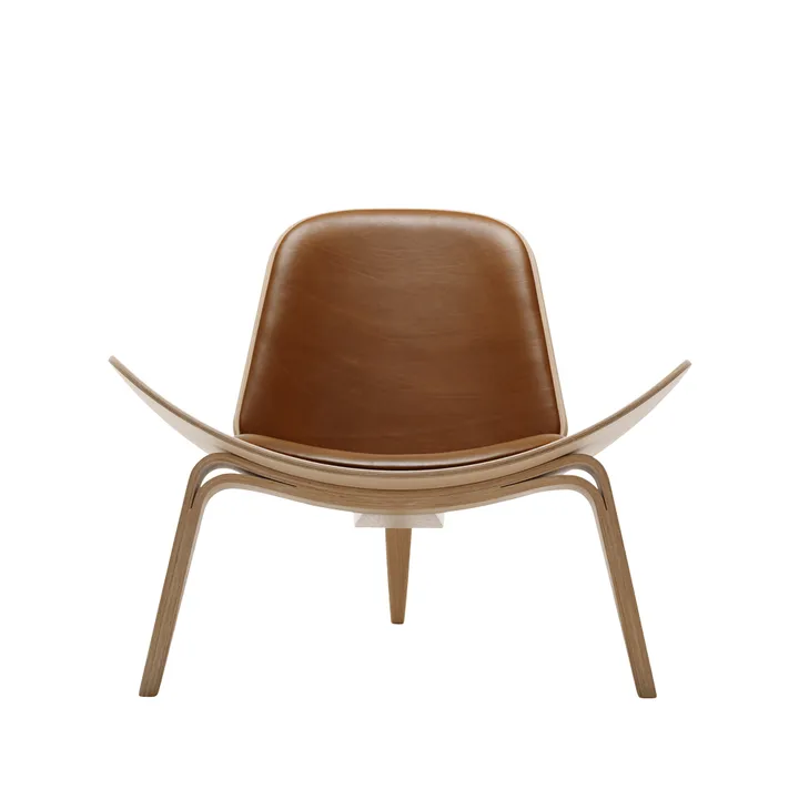 CH07 fåtölj - Thor 307 läder-vitoljad ek - Carl Hansen & Søn