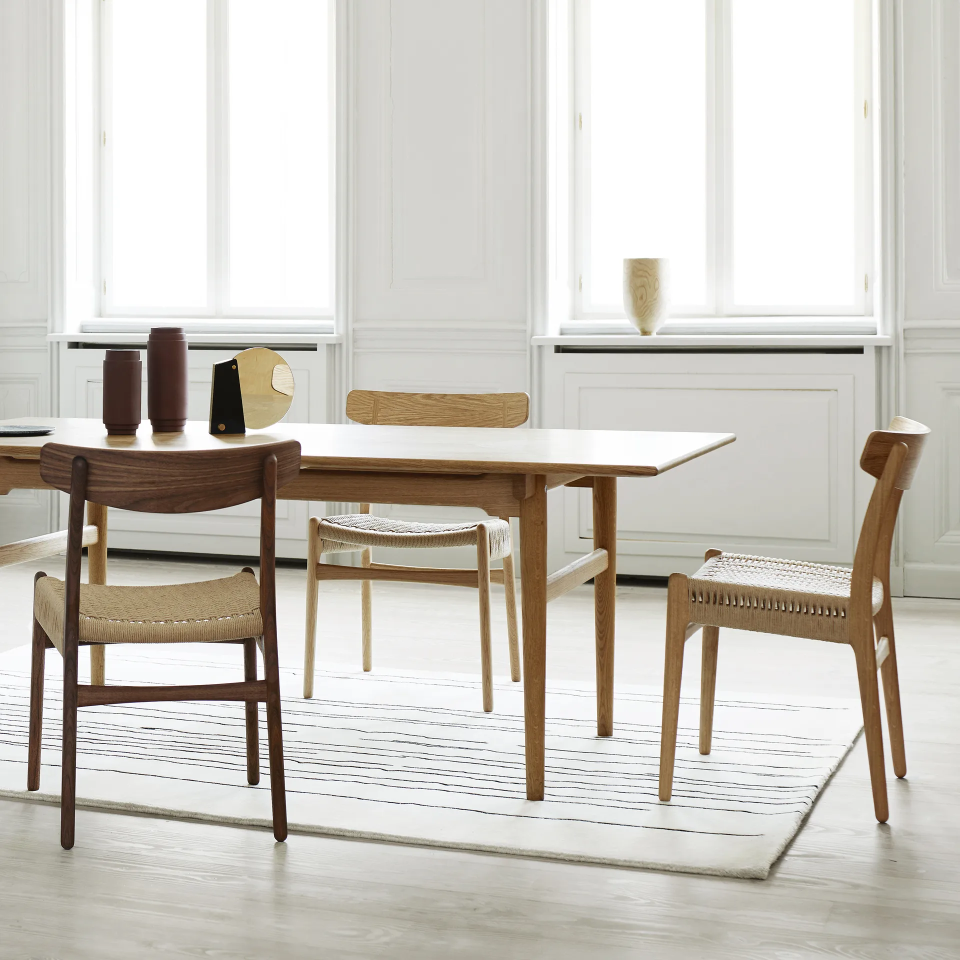 CH23 stol, Oljad ek-naturflätad Carl Hansen & Søn