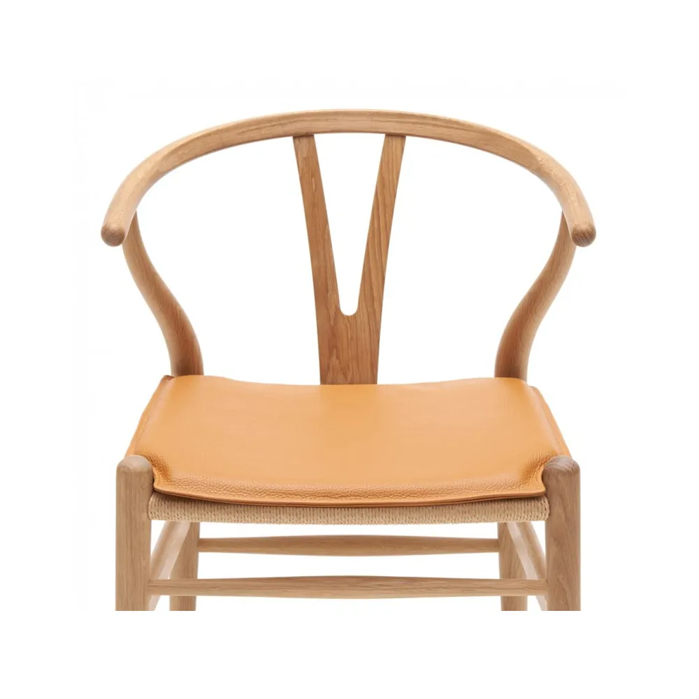 CH24 dyna läder, Loke 7050 (cognac) Carl Hansen & Søn
