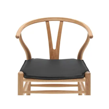 CH24 dyna läder - Loke 7150 (svart) - Carl Hansen & Søn
