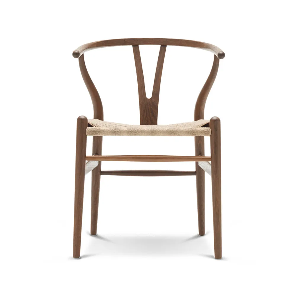 CH24 Y-stol, Ek rökbets, naturflätad sits Carl Hansen & Søn