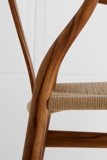 CH24 Y-stol - Oljad teak-naturflätad - Carl Hansen & Søn