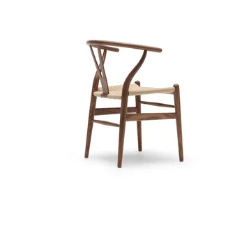 CH24 Y-stol - Oljad valnöt-naturflätad - Carl Hansen & Søn