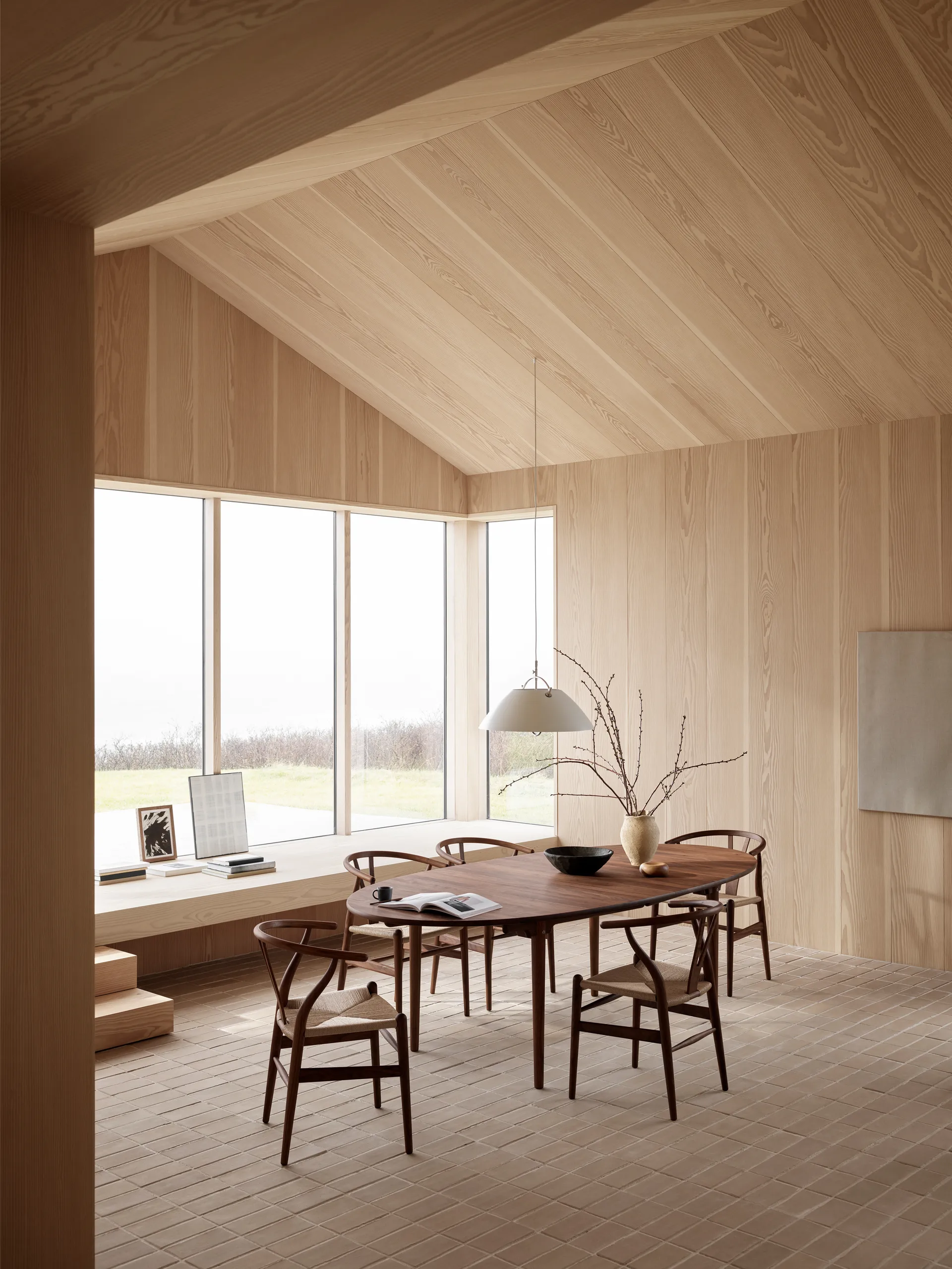 CH24 Y-stol, Oljad valnöt-naturflätad Carl Hansen & Søn