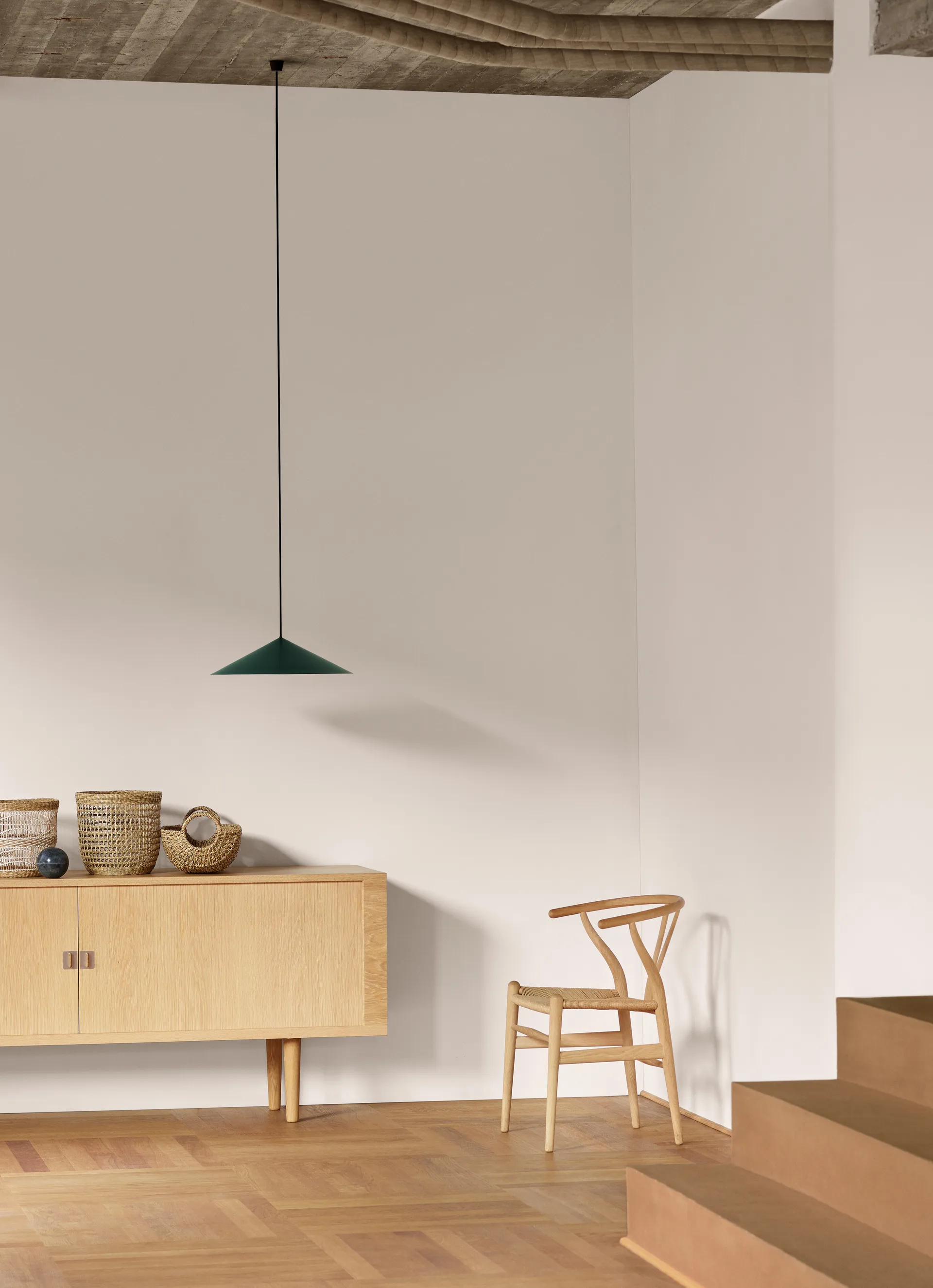 CH24 Y-stol - Såpad bok-naturflätad, 4-pack Carl Hansen & Søn