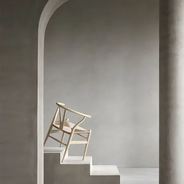 CH24 Y-stol Soft Crawford Wegner - Barley (beige)-naturflätad - Carl Hansen & Søn