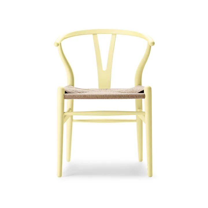 CH24 Y-stol Soft Crawford Wegner - Hollyhock (gul)-naturflätad - Carl Hansen & Søn