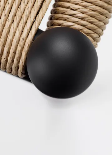 CH24 Y-stol Soft naturflätad sits, Black, 6-pack - Carl Hansen & Søn