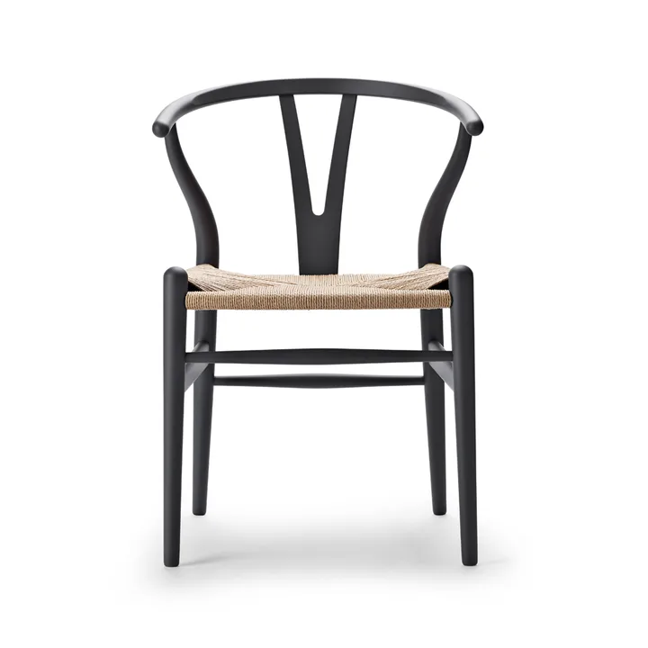 CH24 Y-stol Soft naturflätad sits - Grey S7502­-B - Carl Hansen & Søn