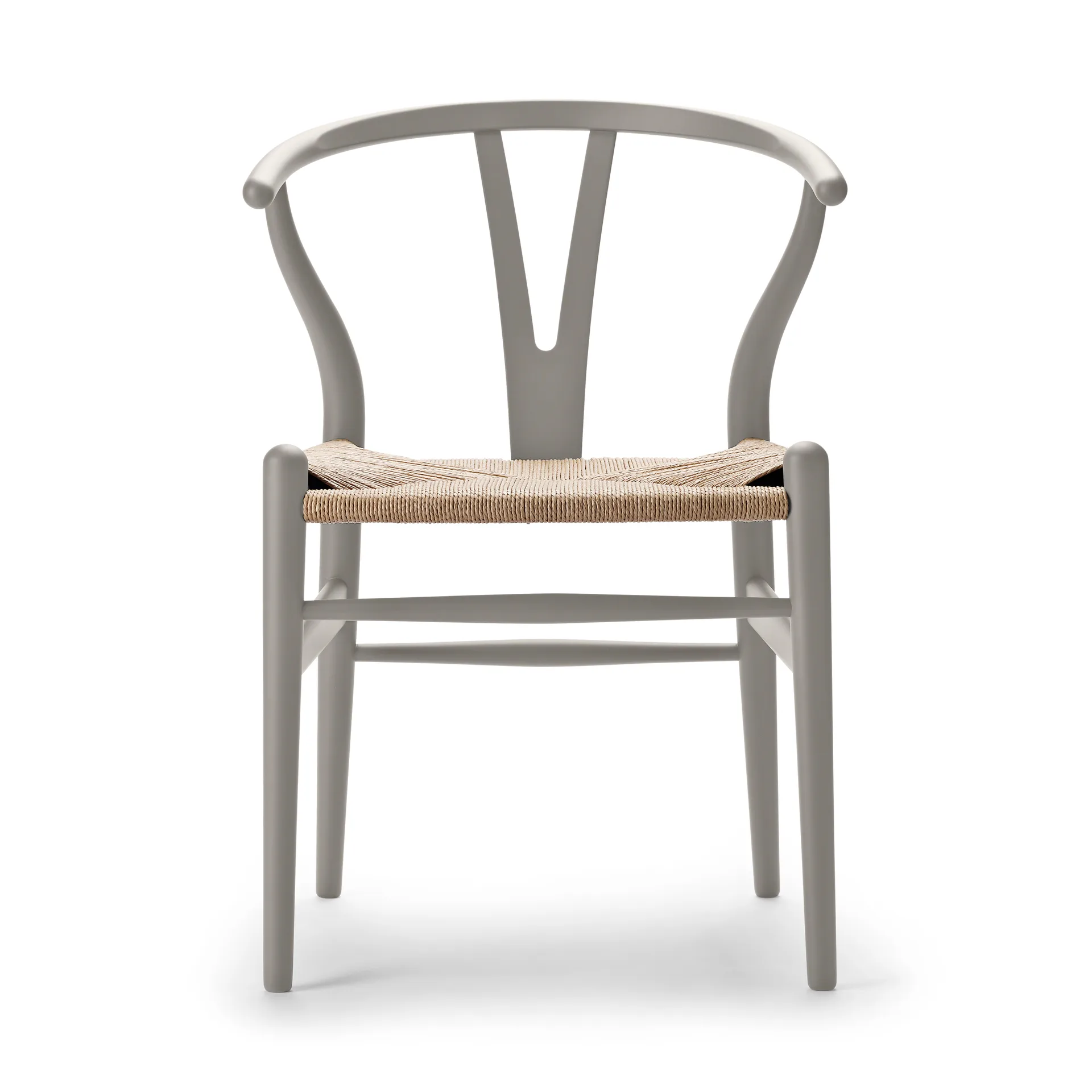 CH24 Y-stol Soft naturflätad sits, Silver Grey S3502-Y Carl Hansen & Søn