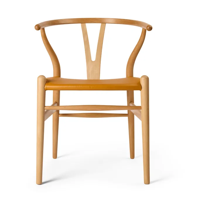 CH24P Y-stol - Läder Loke 7050-oljad bok - Carl Hansen & Søn