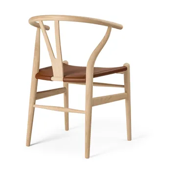 CH24P Y-stol - Läder Loke 7060-såpad ek - Carl Hansen & Søn