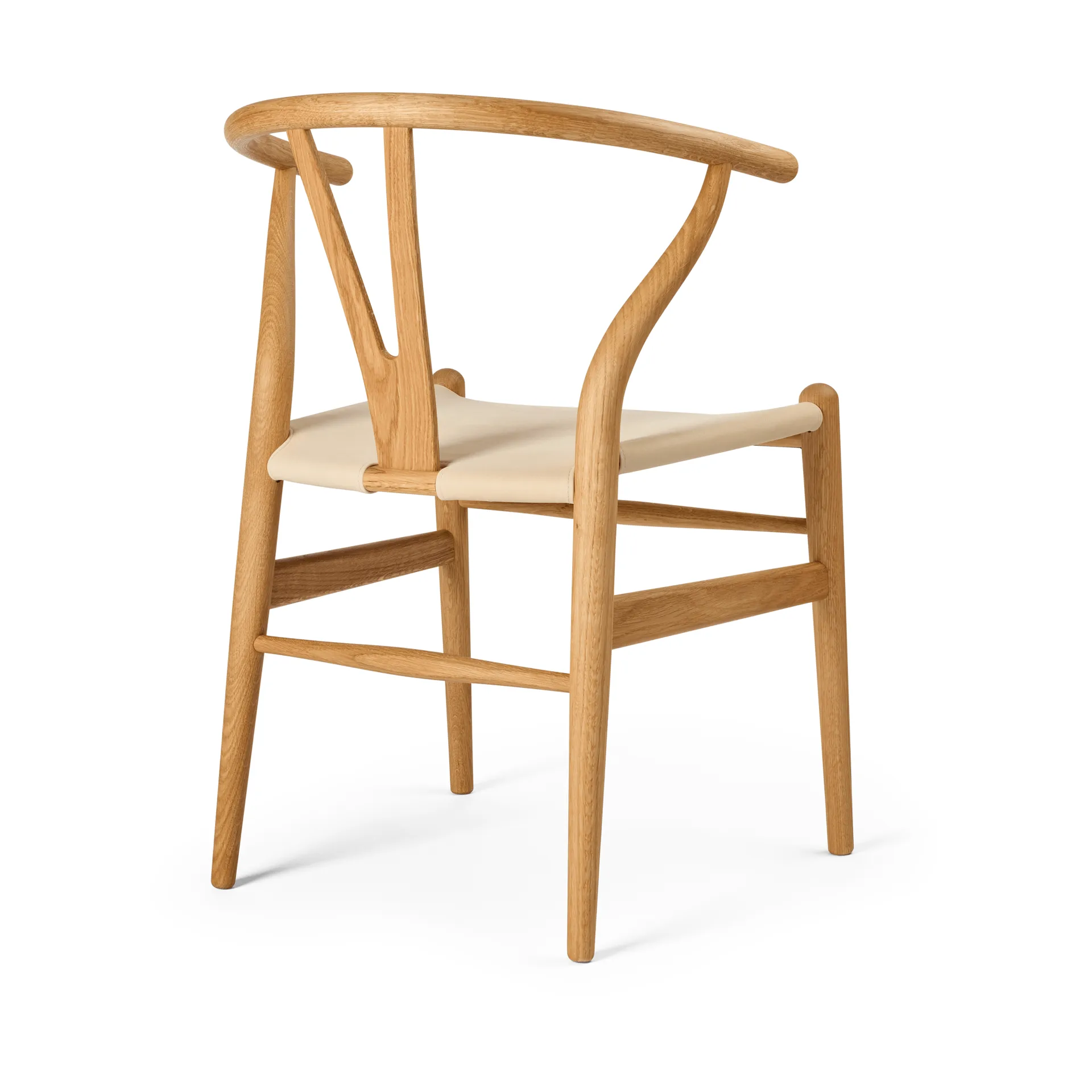 CH24P Y-stol, Läder Terra 20364-oljad ek Carl Hansen & Søn