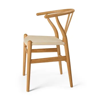 CH24P Y-stol - Läder Terra 20364-oljad ek - Carl Hansen & Søn