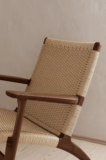 CH25 fåtölj - Oljad valnöt-naturflätad - Carl Hansen & Søn