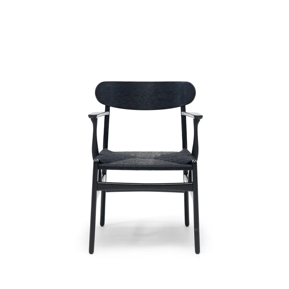 CH26 karmstol, Svartlackad ek-svart Carl Hansen & Søn