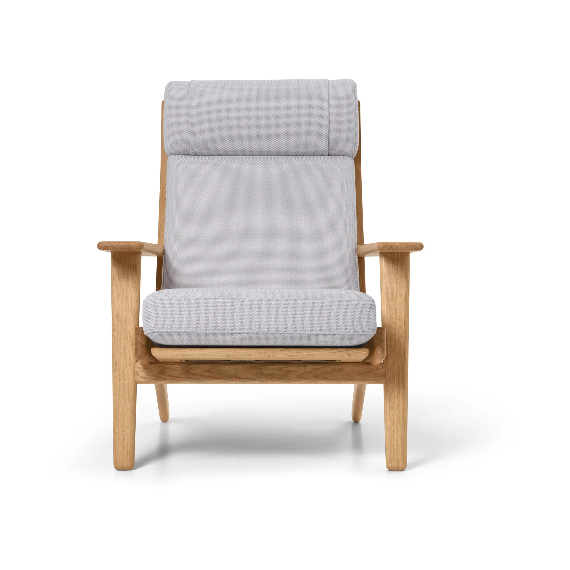 CH291 Lounge Chair fåtölj, Serpentine 0118-oljad ek Carl Hansen & Søn