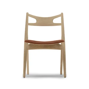 CH29P Sawbuch chair lädersits - Thor 325-såpad ek-naturfärgad - Carl Hansen & Søn
