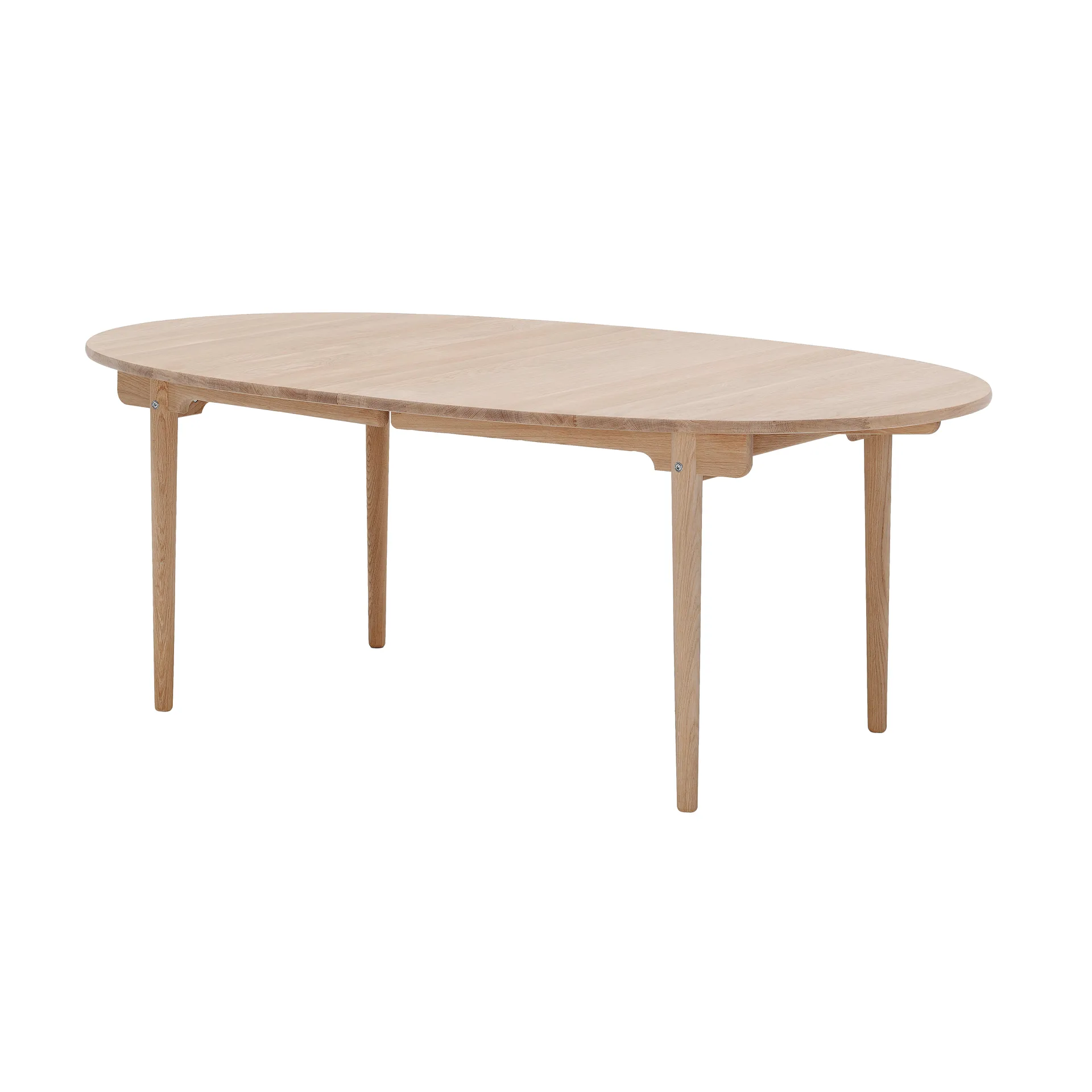 CH338 matbord med plats för 2 ilägg, Vitoljad ek Carl Hansen & Søn