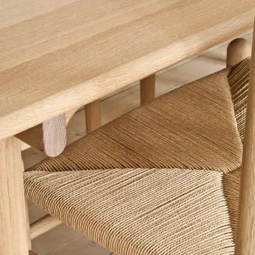 CH36 stol - Svartlackad ek-naturflätad - Carl Hansen & Søn