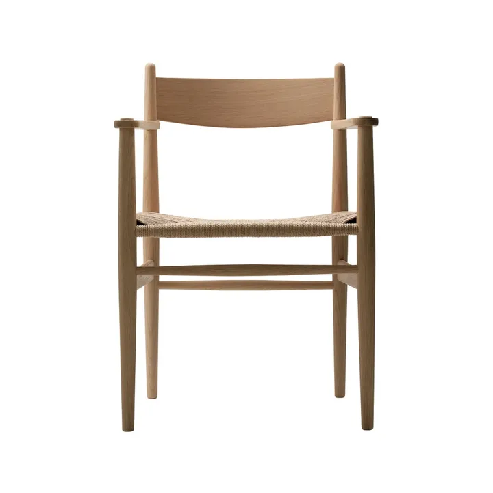 CH37 karmstol - Såpad ek-naturflätad - Carl Hansen & Søn