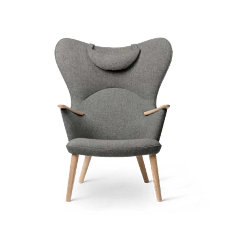 CH78 Mama Bear fåtölj, Fiord 151 tyg-såpad ek Carl Hansen & Søn