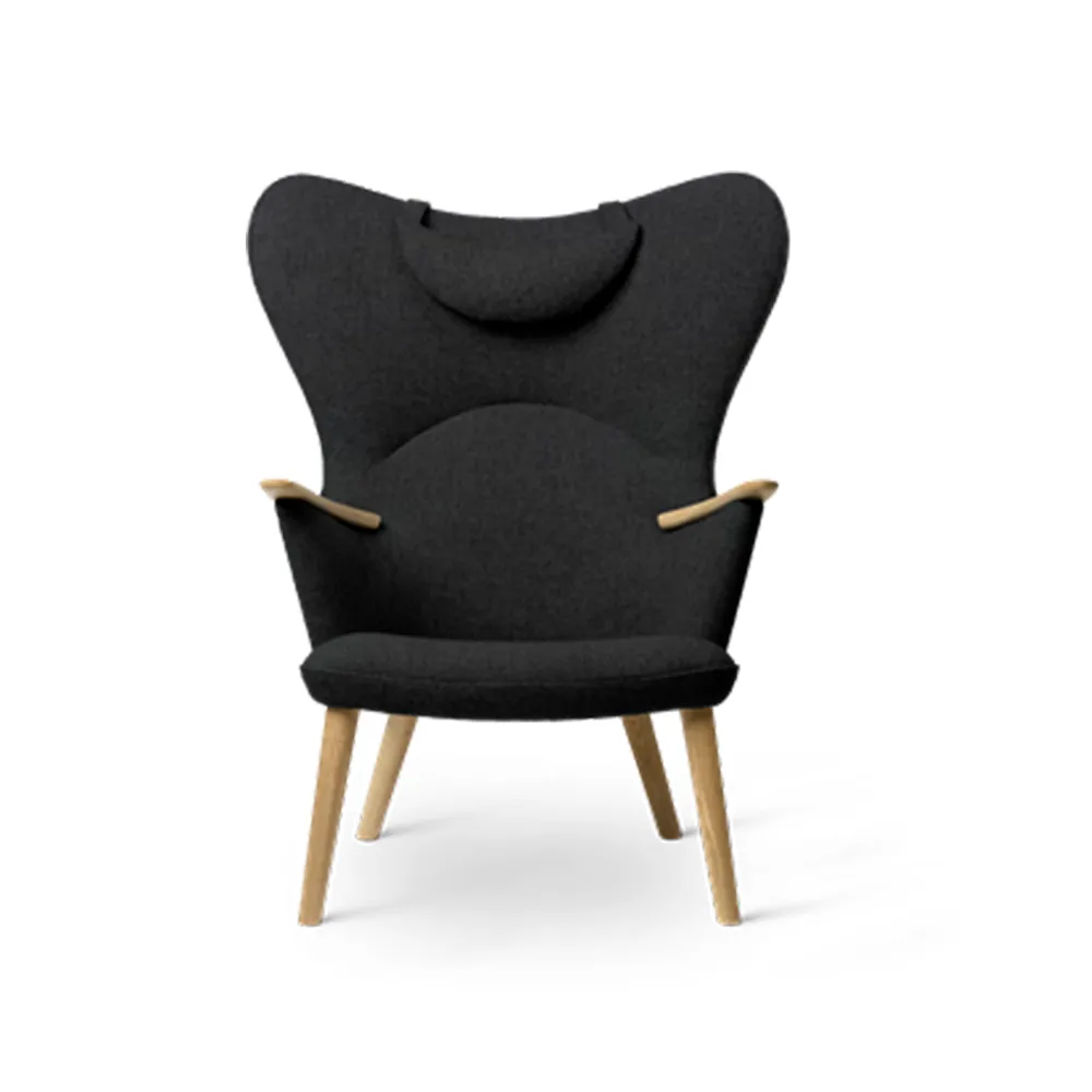 CH78 Mama Bear fåtölj, Fiord 191 tyg-såpad ek Carl Hansen & Søn